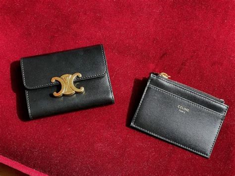 Celine Triomphe Compact Wallet with Detachable .